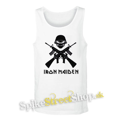 IRON MAIDEN - A Matter Of Life And Death Logo - biele pánske tielko