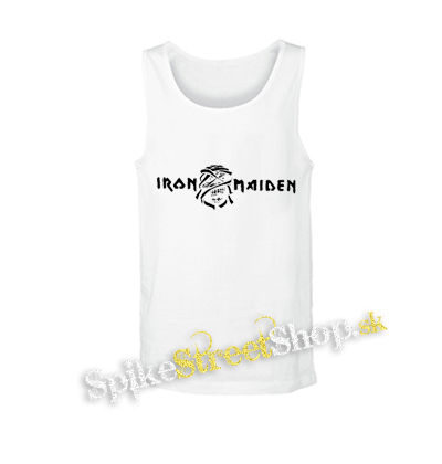 IRON MAIDEN - Logo Motive 2 - biele pánske tielko