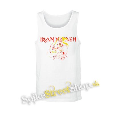 IRON MAIDEN - Red Yellow Senjutsu Samurai - biele pánske tielko
