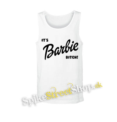 ITS BARBIE BITCH - Logo - biele pánske tielko