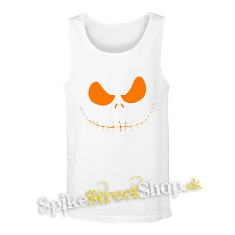 JACK SKELLINGTON - Orange Smile - biele pánske tielko