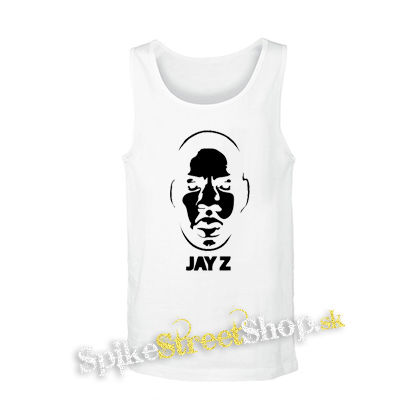 JAY Z -  Logo & Portrait - biele pánske tielko