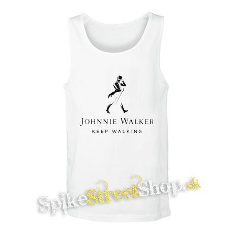 JOHNNIE WALKER - Keep Walking - biele pánske tielko