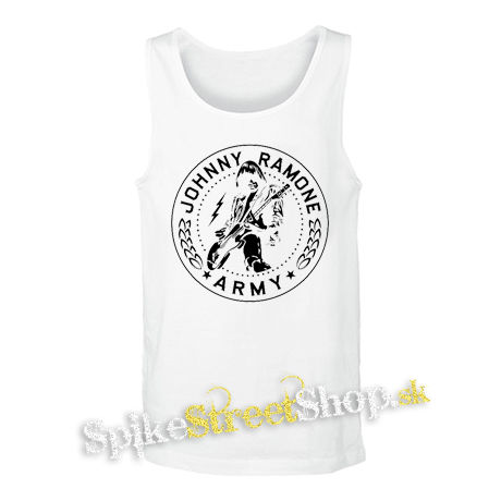 JOHNNY RAMONE - Johnny Ramone Army Logo 2 - biele pánske tielko