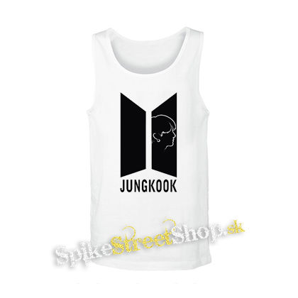 JUNGKOOK - BTS Logo & Portrait - biele pánske tielko