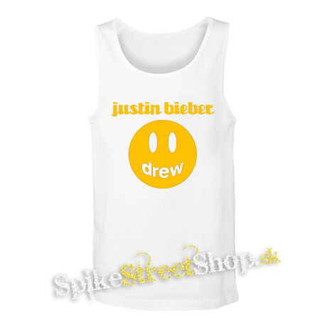 JUSTIN BIEBER - Drew - biele pánske tielko