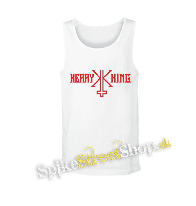 KERRY KING - Red Logo - biele pánske tielko