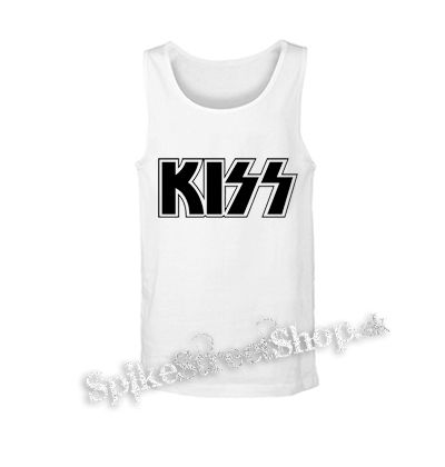 KISS - Logo - biele pánske tielko