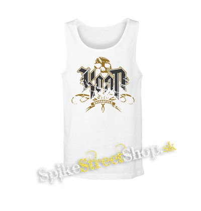 KORN - Logo Crest Bakersfield Gold - biele pánske tielko