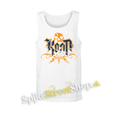 KORN - Logo Crest Bakersfield Orange - biele pánske tielko