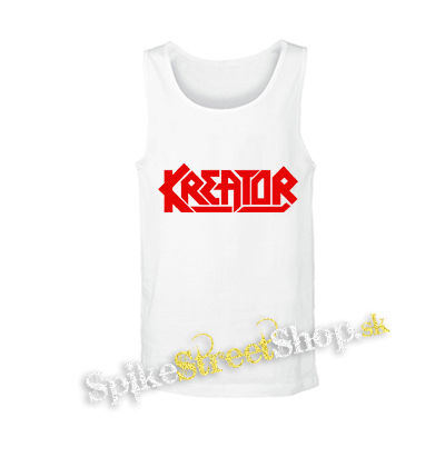 KREATOR - Logo Red - biele pánske tielko