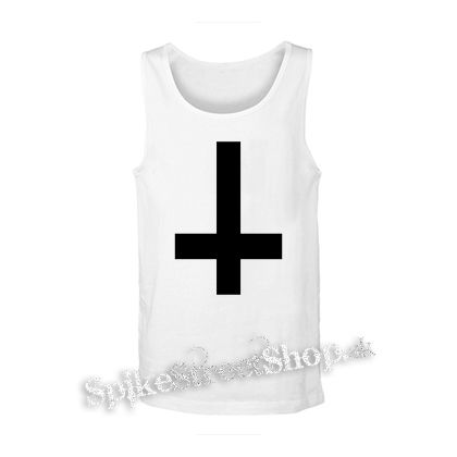 KRÍŽ - Obrátený - biele pánske tielko