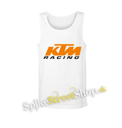 KTM RACING - Logo - biele pánske tielko