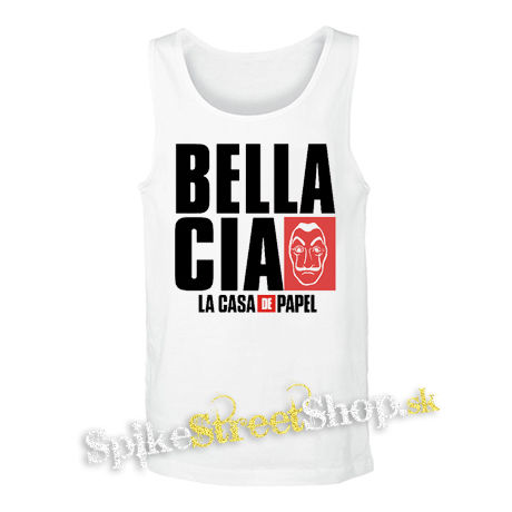 LA CASA DE PAPEL - Bella Ciao - biele pánske tielko