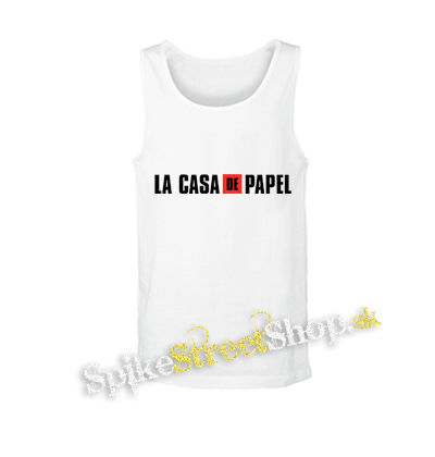 LA CASA DE PAPEL - Logo - biele pánske tielko