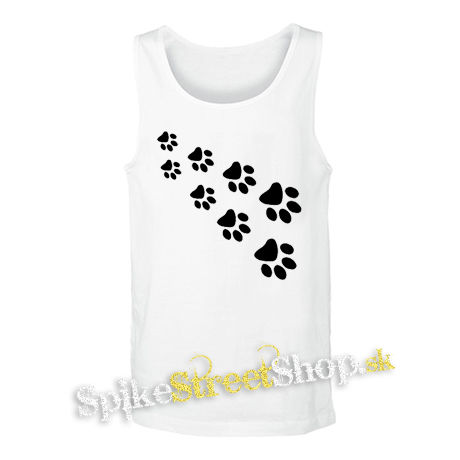 LABKY - PAWS - biele pánske tielko
