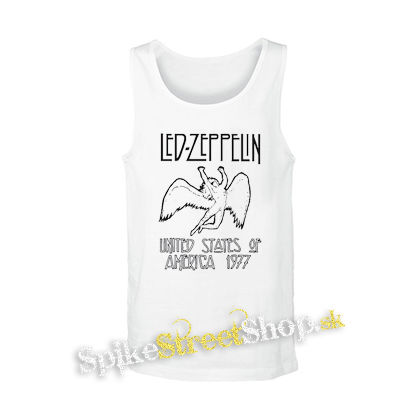 LED ZEPPELIN - United States Of America 1977 - biele pánske tielko