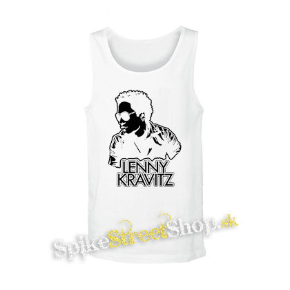 LENNY KRAVITZ - Logo & Portrait - biele pánske tielko