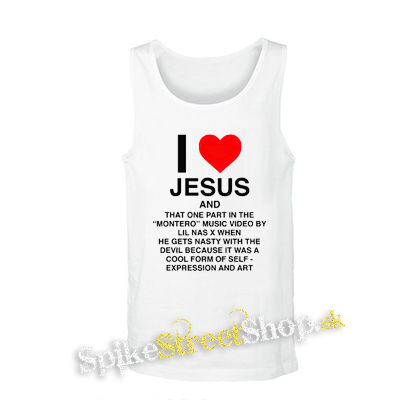 LIL NAS X - I Love Jesus - biele pánske tielko
