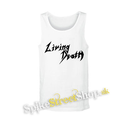 LIVING DEATH - Logo - biele pánske tielko
