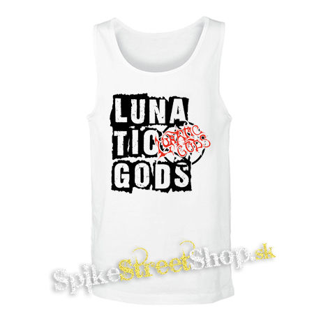LUNATIC GODS - Logo Lunatic Gods - biele pánske tielko