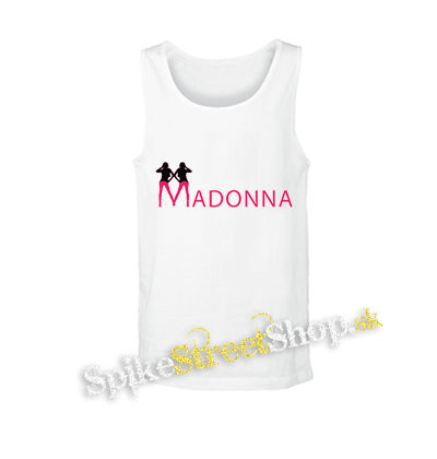 MADONNA - Logo Color - biele pánske tielko