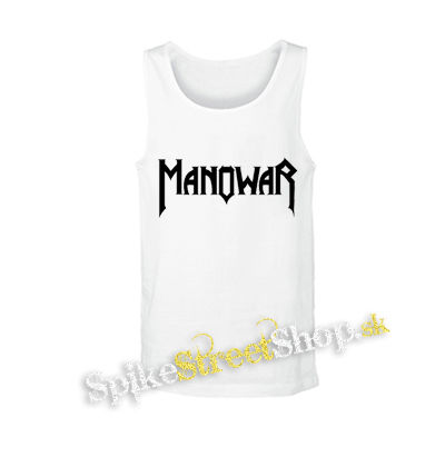 MANOWAR - Logo - biele pánske tielko
