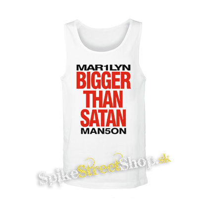 MARILYN MANSON - Bigger Than Satan - biele pánske tielko