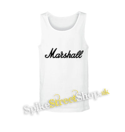 MARSHALL - Logo Vintage - biele pánske tielko