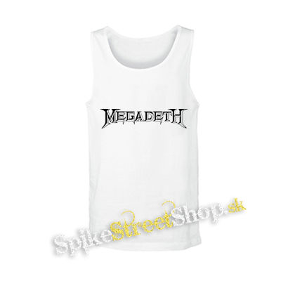 MEGADETH - Logo - biele pánske tielko