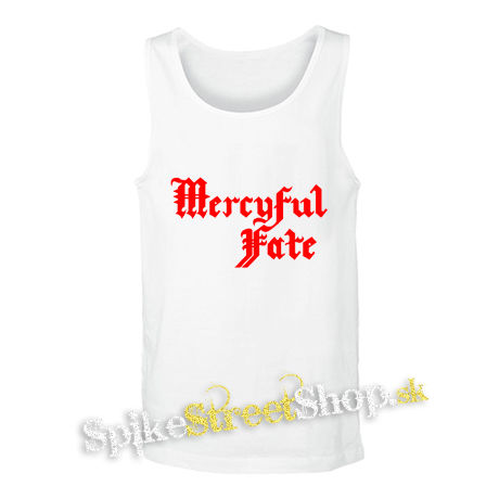 MERCYFUL FATE - Logo Red - biele pánske tielko