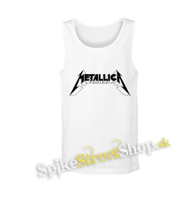 METALLICA - Master Of Puppets Logo 3 - biele pánske tielko