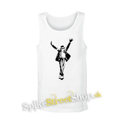 MICHAEL JACKSON - Silhouette Symbol - biele pánske tielko
