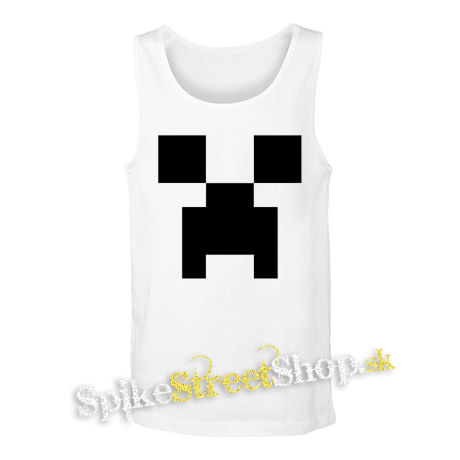 MINECRAFT - Creeper - biele pánske tielko