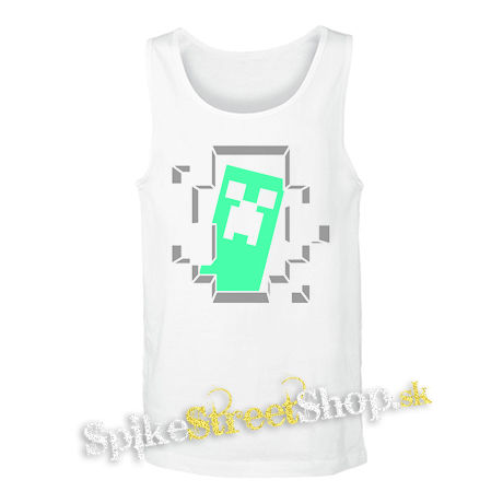 MINECRAFT - Hello I´m Creeper - biele pánske tielko