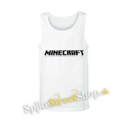 MINECRAFT - Logo - biele pánske tielko