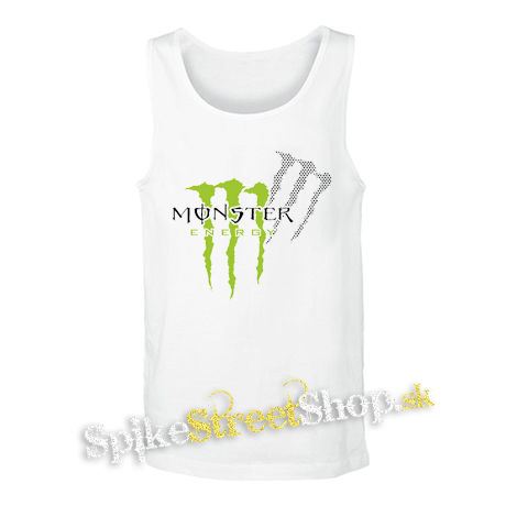 MONSTER ENERGY - Logo Honey Bee - biele pánske tielko