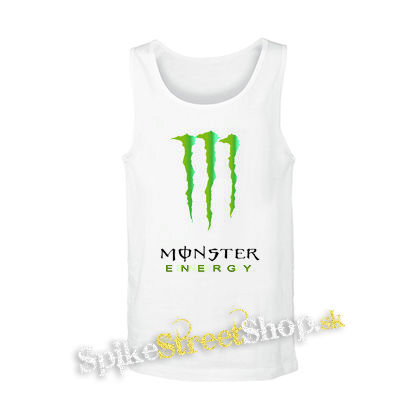 MONSTER ENERGY - Logo - biele pánske tielko