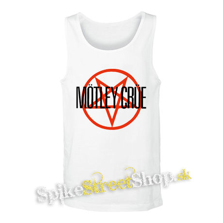 MOTLEY CRUE - Logo Pentagram - biele pánske tielko
