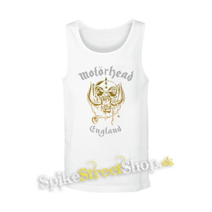 MOTORHEAD - Silver Gold England - biele pánske tielko