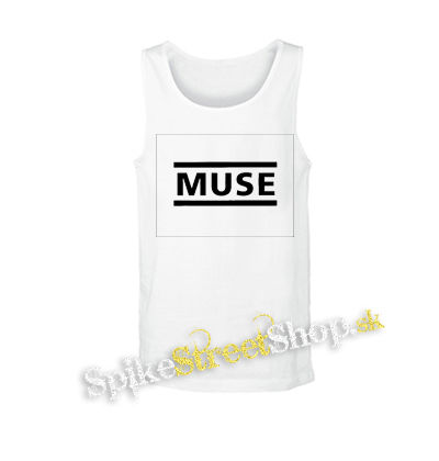 MUSE - Logo - biele pánske tielko