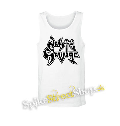 NASTY SAVAGE - Logo - biele pánske tielko
