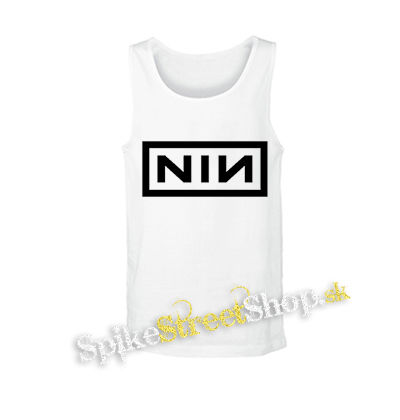 NINE INCH NAILS - Logo Crest - biele pánske tielko