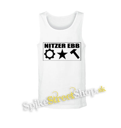NITZER EBB - Logo After Party - biele pánske tielko