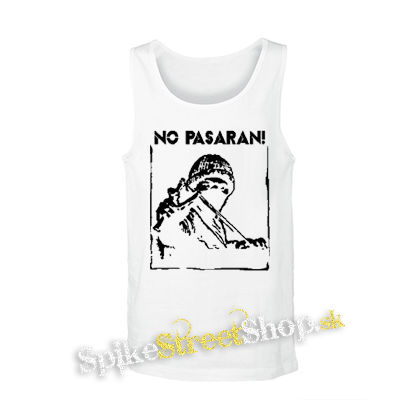 NO PASARAN - Logo Hero - biele pánske tielko