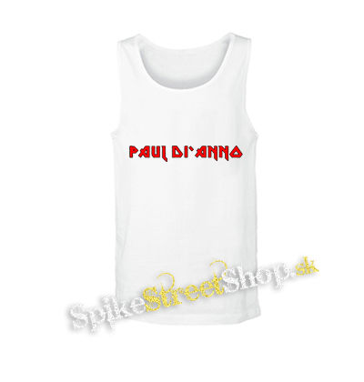 PAUL DI ANNO - Red Logo - biele pánske tielko