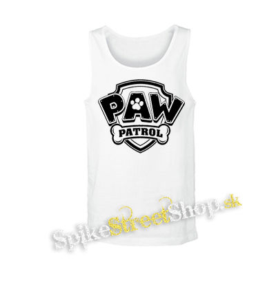 PAW PATROL - LABKOVÁ PATROLA - Logo - biele pánske tielko
