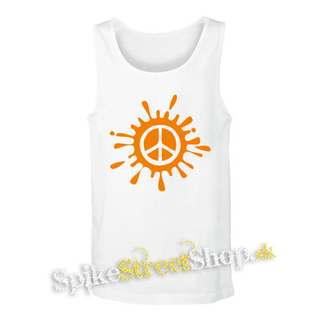 PEACE - biele pánske tielko