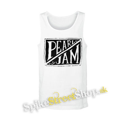 PEARL JAM - Logo - biele pánske tielko