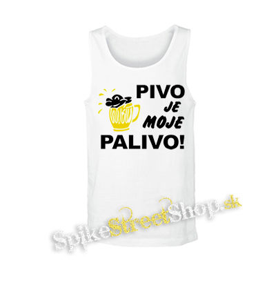 PIVO JE MOJE PALIVO - biele pánske tielko